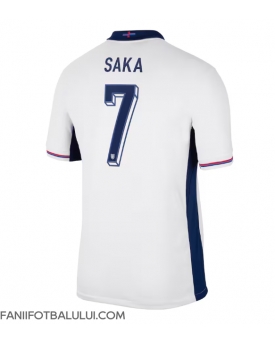 Anglia Bukayo Saka #7 Tricou Fotbal Replică European 2024 Barbati Acasa